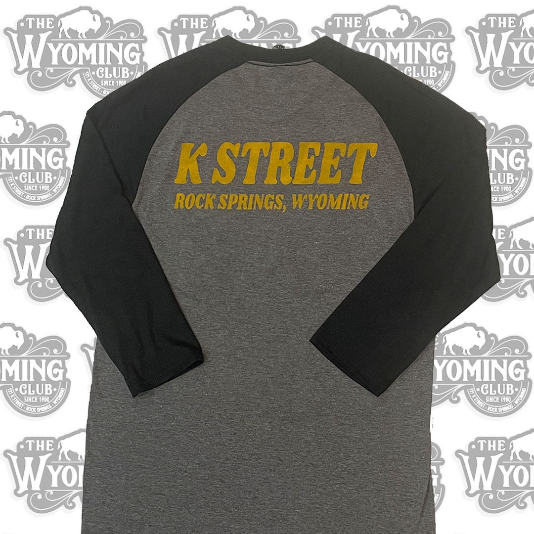 K Street Black & Grey 3/4 Sleeve